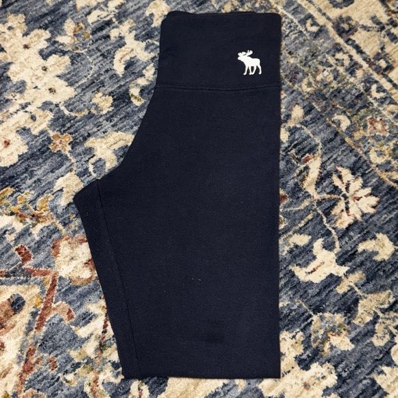 Abercrombie kids Abercrombie & fitch navy blue girls/youth/kids leggings 9/10 - Picture 12 of 15